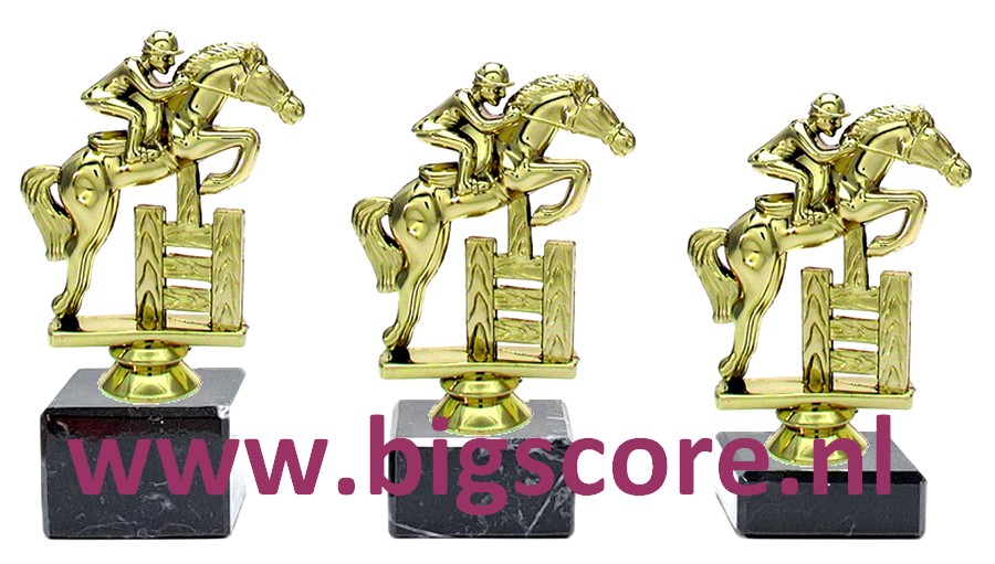 Paardspringen Kunststofstandaard BSST34380 Goud